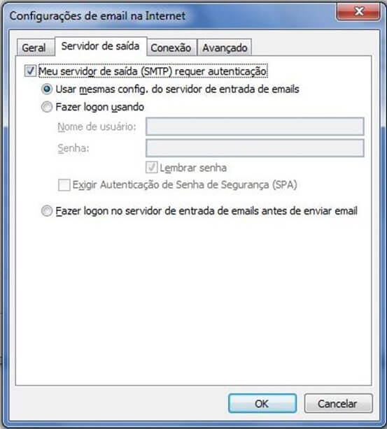 Configuração do Outlook para empresas