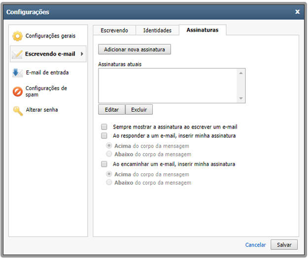 Outlook profissional configuração Webmail passo 04
