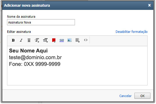 Outlook profissional configuração Webmail passo 05